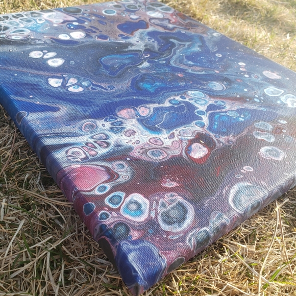 Handcrafted Acrylic Pour 11×14 - Picture 5 of 6